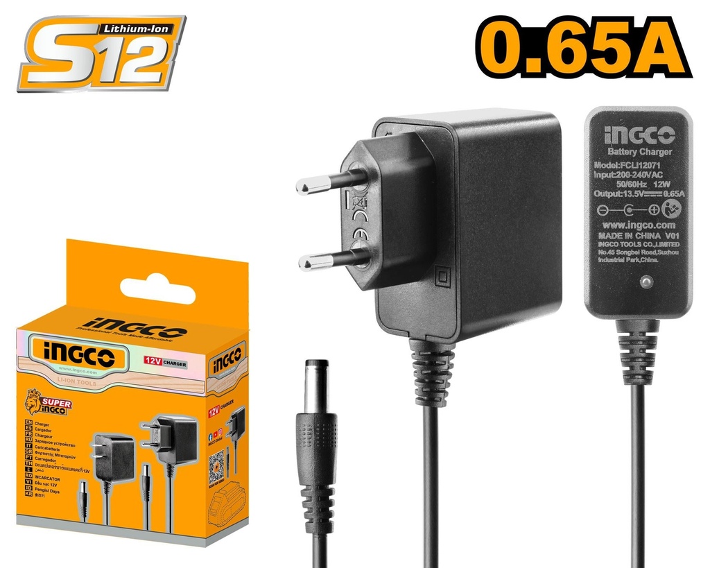 [FCLI12071] INGCO CHARGEUR DE BATTERIE 12V S12 AU MAROC [FCLI12071]