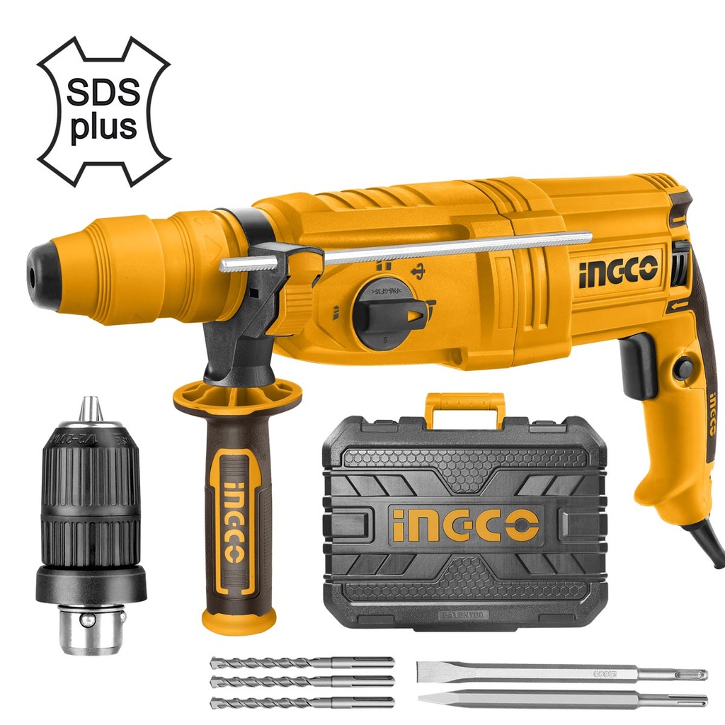 [RGH9028-2] INGCO MARTEAU PERFORATEUR 26MM 800W+MANDRIN AU MAROC [RGH9028-2]