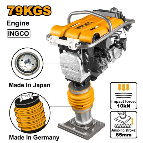 [GRT75-2] INGCO PILONNEUSE 79KGS 4.8KW(6.5HP) MOTEUR AU MAROC [GRT75-2]