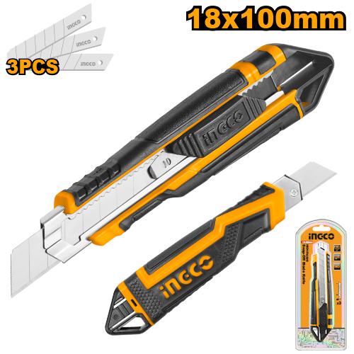 [HKNS16538] INGCO CUTTER 18MMX100MM 3 LAMES: 169MM AU MAROC [HKNS16538]