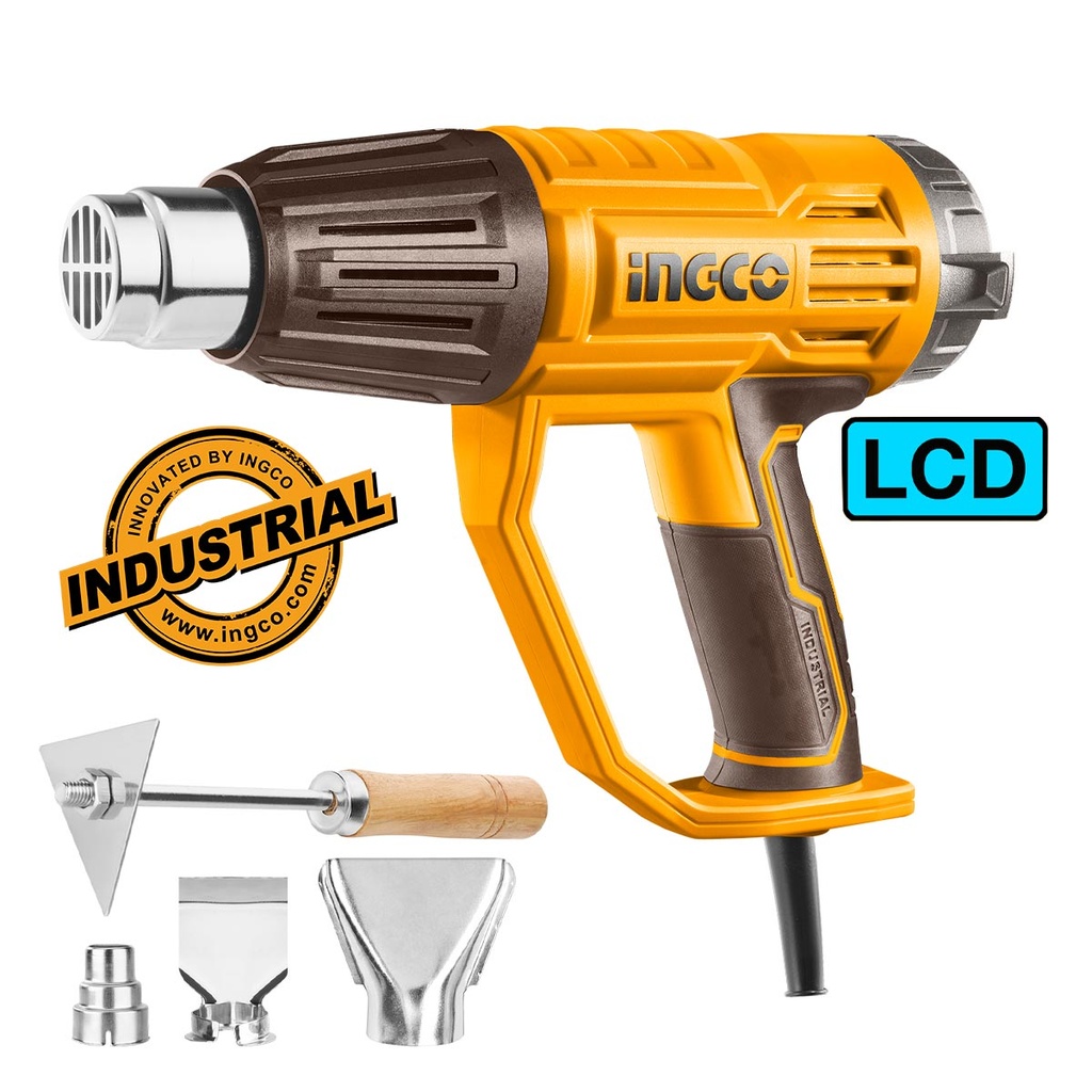 [HG200058] INGCO DECAPEUR THERMIQUE 2000W LCD +3BUSES + 1RACLEUR SI AU MAROC [HG200058]