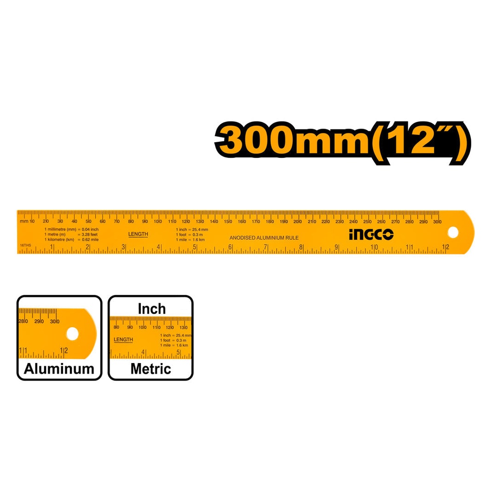 [HSR23002] INGCO REGLE 30CM*3CM AU MAROC [HSR23002]