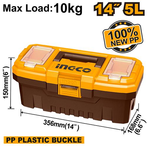 [PBX1401] INGCO BOITE A OUTILS EN PLASTIQUE PVC 14'' AU MAROC [PBX1401]