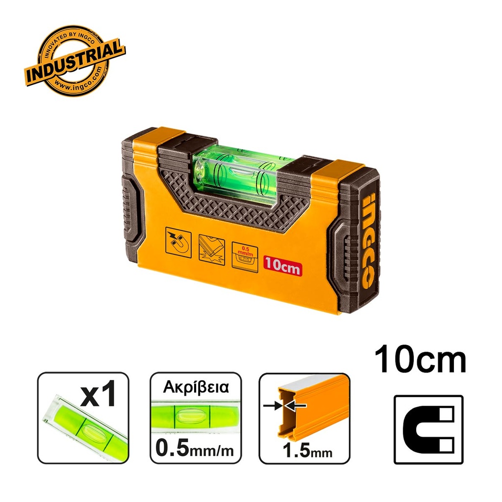 [HMSL05101] INGCO NIVEAU A MAIN 10CM AU MAROC [HMSL05101]