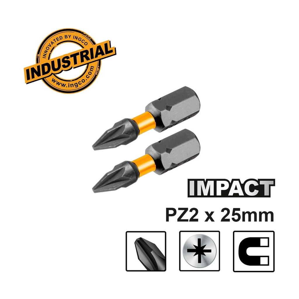 [SDBIM71PZ225] INGCO JEU DE 2 EMBOUTS  DE TOURNEVIS PZ2X25MM INGCO AU MAROC [SDBIM71PZ225]