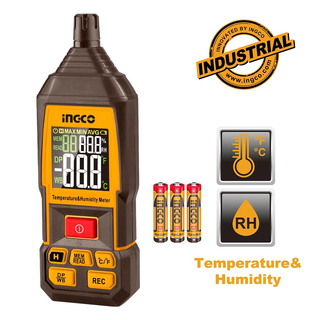 [HETHT031] INGCO COMPTEUR NUMÉRIQUE D'HUMIDITÉ ET TEMPÉRA 20-60C° AU MAROC [HETHT031]
