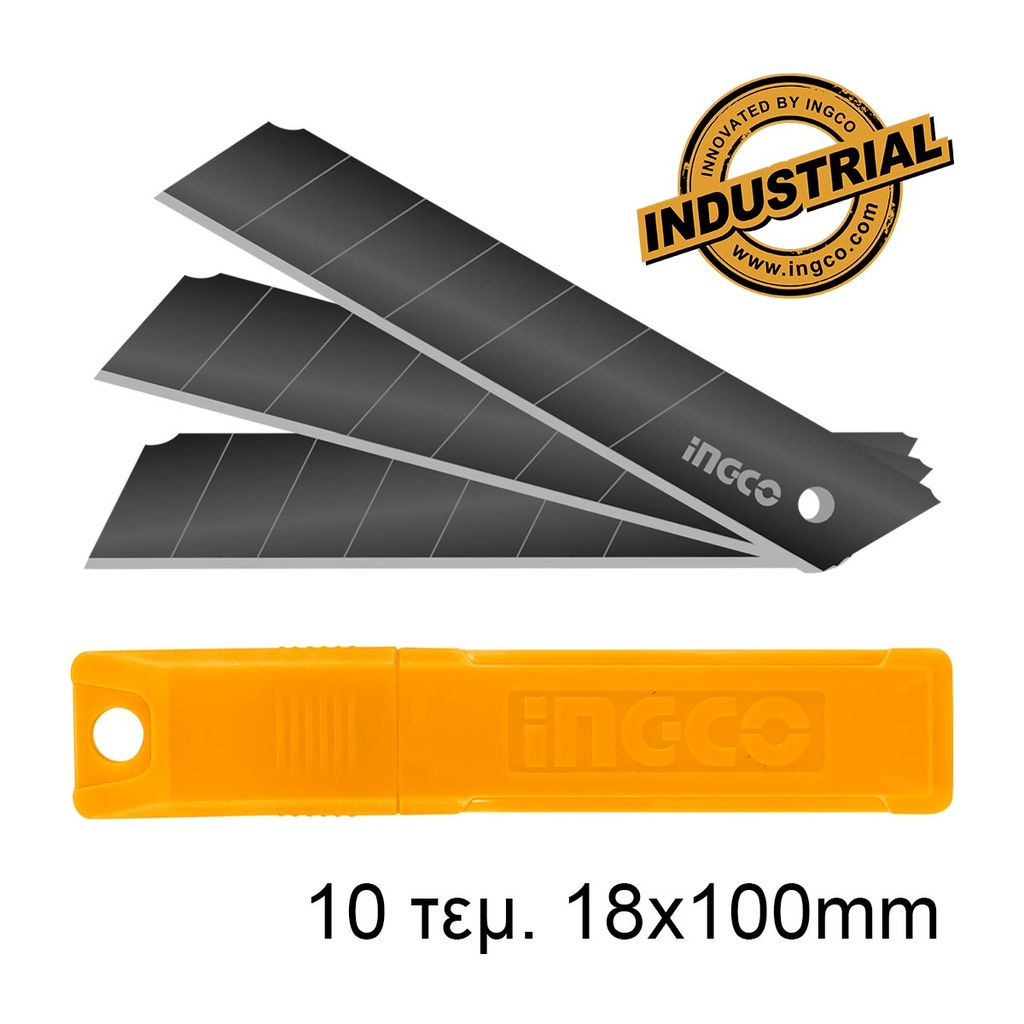[HKNCB181] INGCO BOITE DE 10 LAME CUTTER 18MM AU MAROC [HKNCB181]