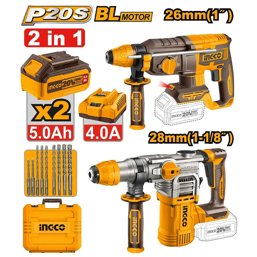 [COSLI250462] INGCO KIT COMBINÉ DE 2 PIÈCES AU MAROC [COSLI250462]