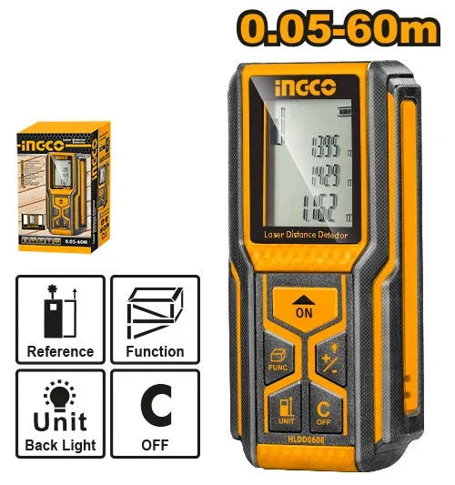 [HLDD0608] INGCO TÉLÉMÈTRE LASER 60M AU MAROC [HLDD0608]