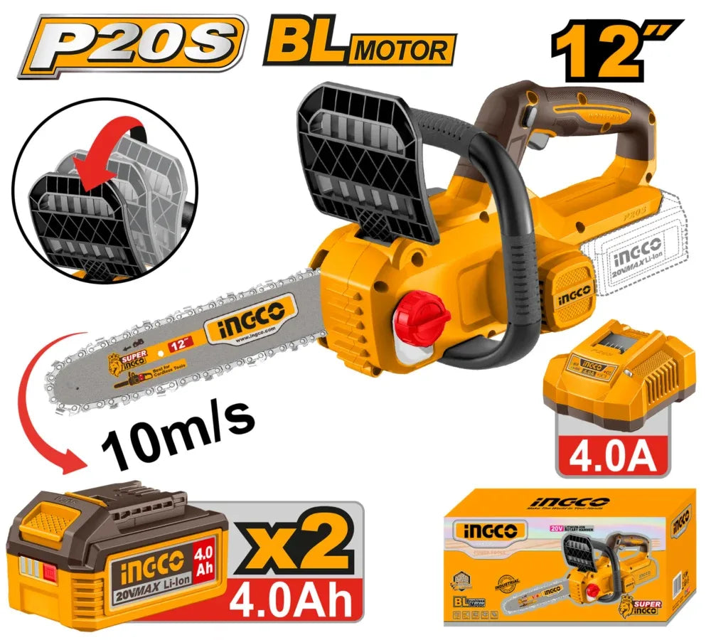 [CGSLI201262] INGCO TRONCONNEUSE 12" 20V + 2BATT/CHARGEUR AU MAROC [CGSLI201262]