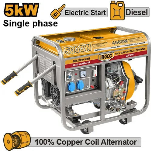 [GDE50001] INGCO GENERATEUR DIESEL 5KW AU MAROC [GDE50001]