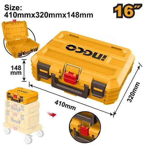 [PBXS101] INGCO BOITE A OUTILS EMPILABLE DE 16'' AU MAROC [PBXS101]