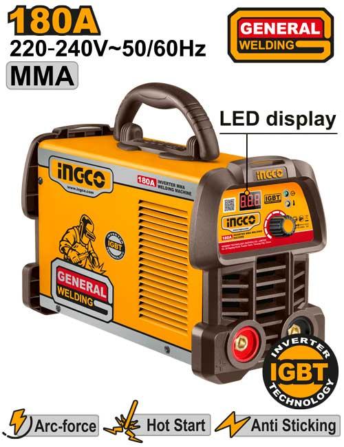 [ING-MMA18059] INGCO POSTE A SOUDER 180A ONDULEUR MMA AU MAROC [ING-MMA18059]