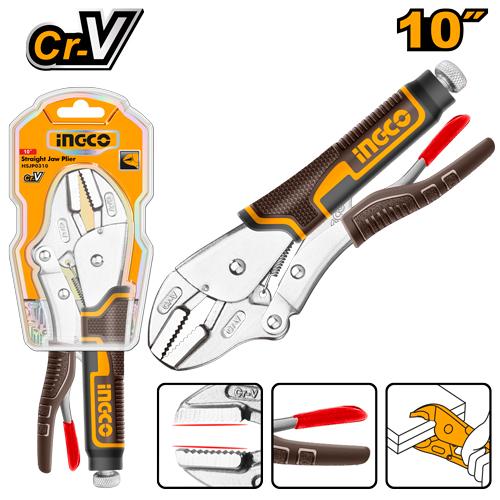 [HSJP0210] INGCO PINCE-ETAU A MACHOIRE DROITE 255MM AU MAROC [HSJP0210]