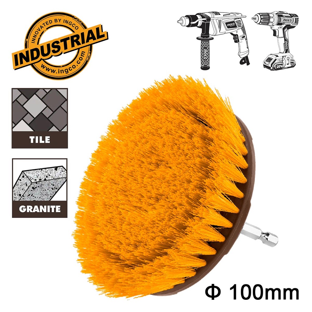 [WCBM1041] INGCO BROSSE DE NETTOYAGE 4" POUR VISSEUSE À POILS SOUPL AU MAROC [WCBM1041]