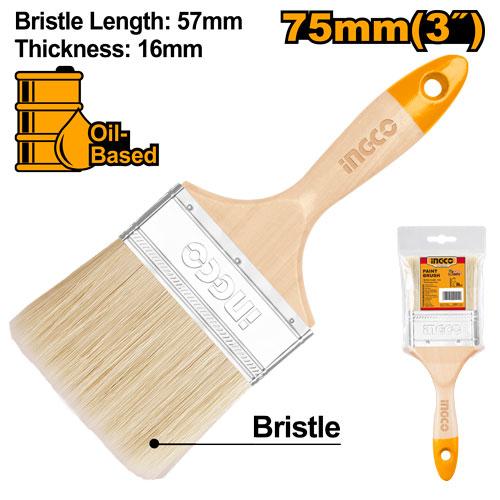 [CHPTB0103] INGCO PINCEAU EN BOIS LARGEUR 75MM POUR PEINTURE A HUILE AU MAROC [CHPTB0103]