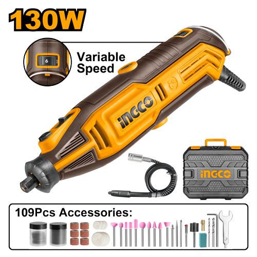 [MG13328] INGCO MINI PERCEUSE + 109 ACCESSOIRES EN COFFRET 130W AU MAROC [MG13328]