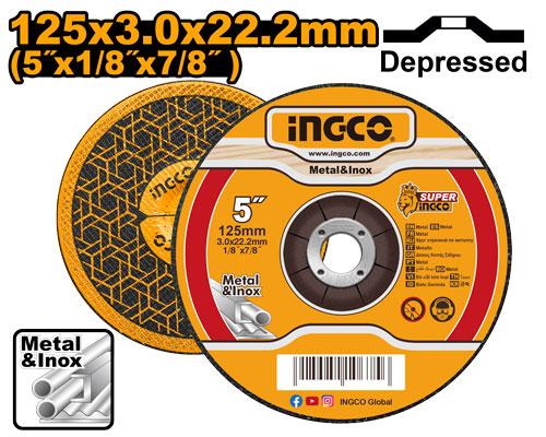 [MCD301251] INGCO DISQUE ABRASIF 125*3*22,3 AU MAROC [MCD301251]