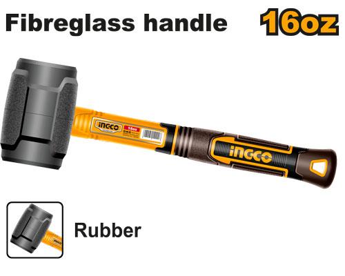 [HRUH8816] INGCO MASSETTE 450G POIGNEE EN FIBRE DE VERRE NR AU MAROC [HRUH8816]