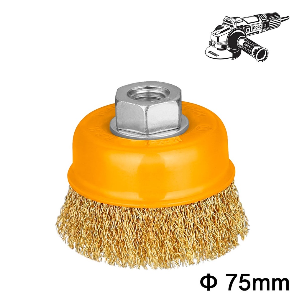 [WB10751] INGCO BROSSE METALLIQUE 75MM AU MAROC [WB10751]