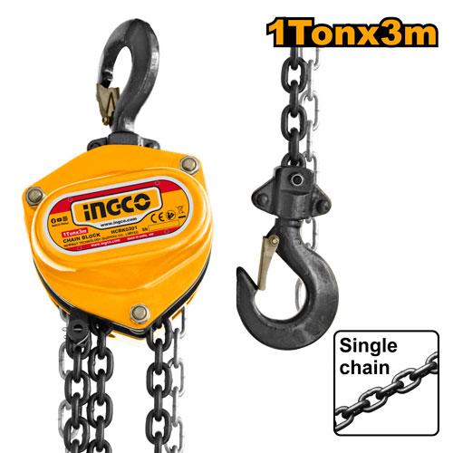[HCBK0201] INGCO BLOC DE CHAINE 1 TONNE AU MAROC [HCBK0201]