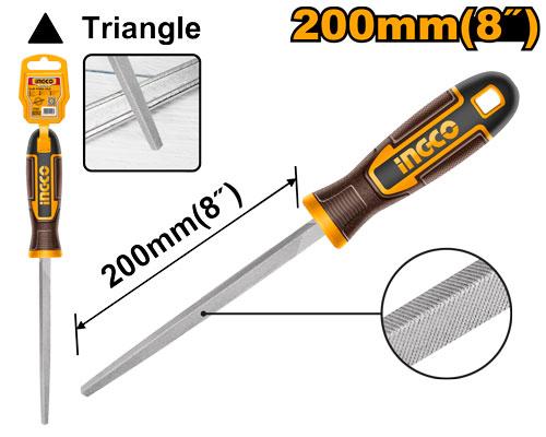 [HSTF088] INGCO LIME D'ACIER TRIANGULAIRE 200MM AU MAROC [HSTF088]