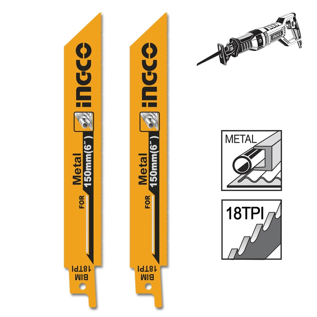 [SSB922EF] INGCO LAMES POUR SCIE SABRE 2PCS METAL AU MAROC [SSB922EF]