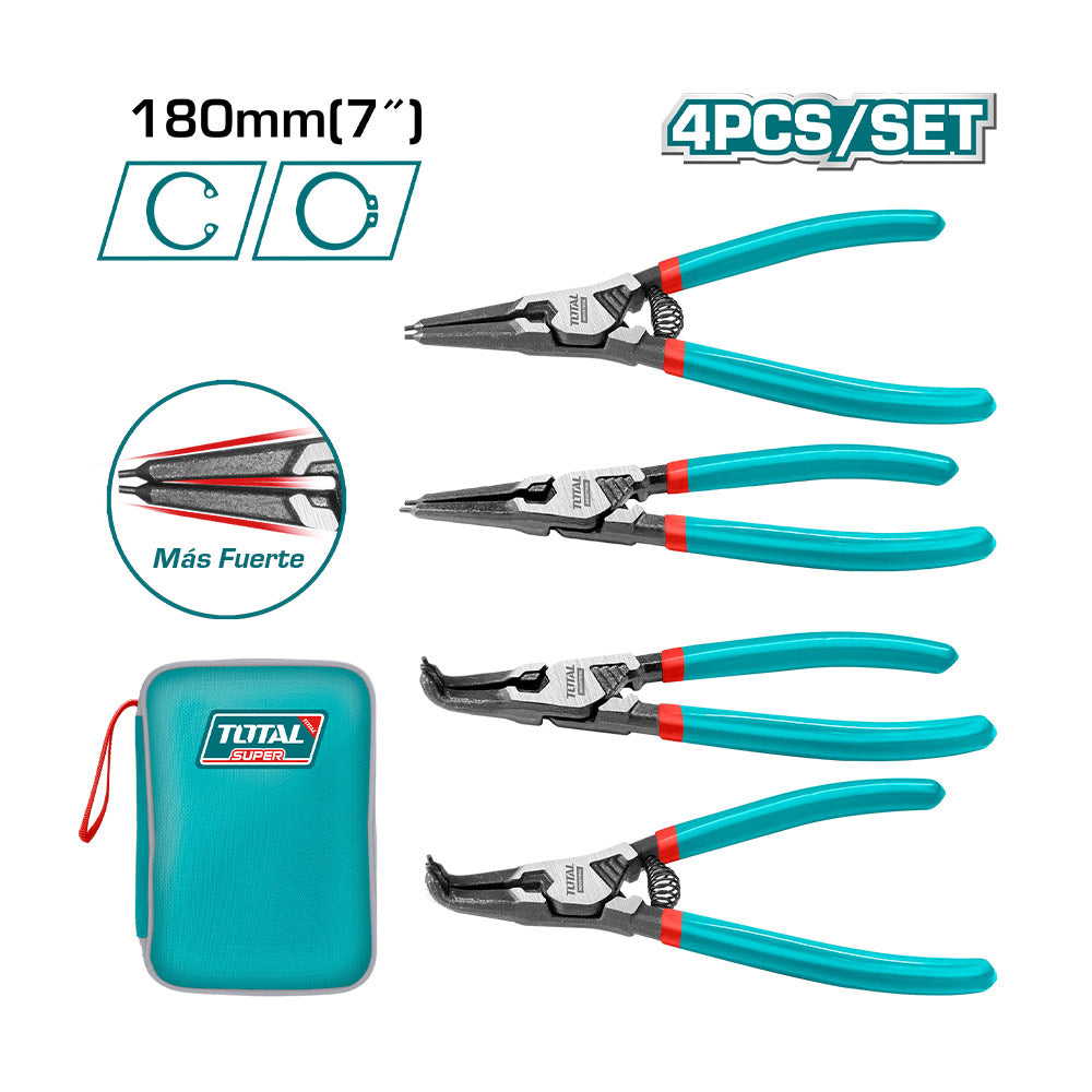 [THTJ214042] TOTAL 4 PCS CIRCLIP PLIERS SET AU MAROC [THTJ214042]