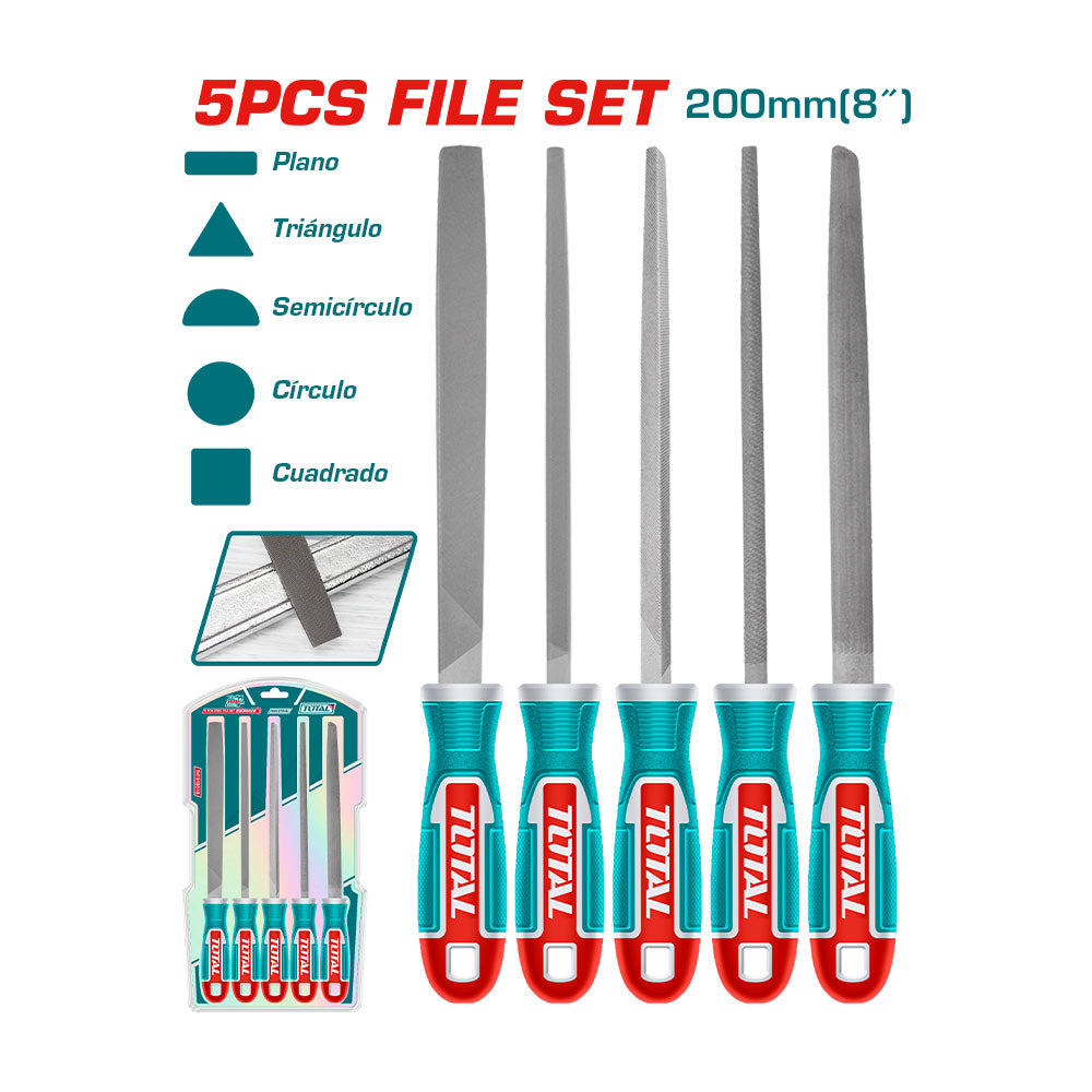 [THT918516] TOTAL 5 PCS STEEL FILE SET AU MAROC [THT918516]