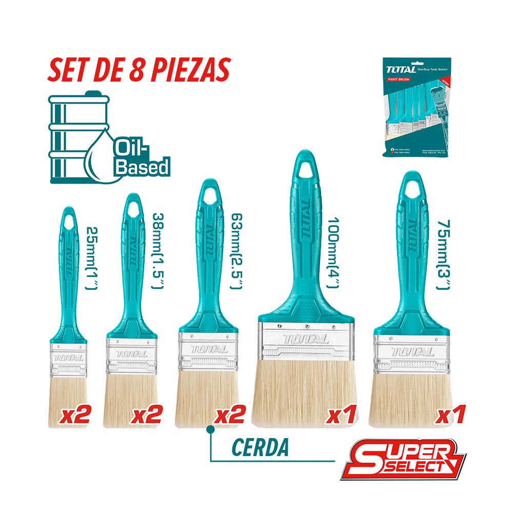 [THT8450801] TOTAL COFFRET 8 PINCEAUX AU MAROC [THT8450801]