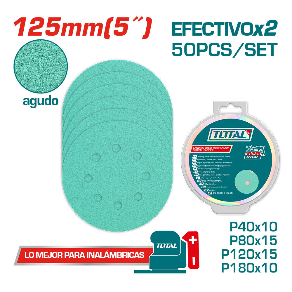 [TAC125050] TOTAL FEUILLE ABRASIVE POUR PONCEUSE ORBITALE AU MAROC [TAC125050]