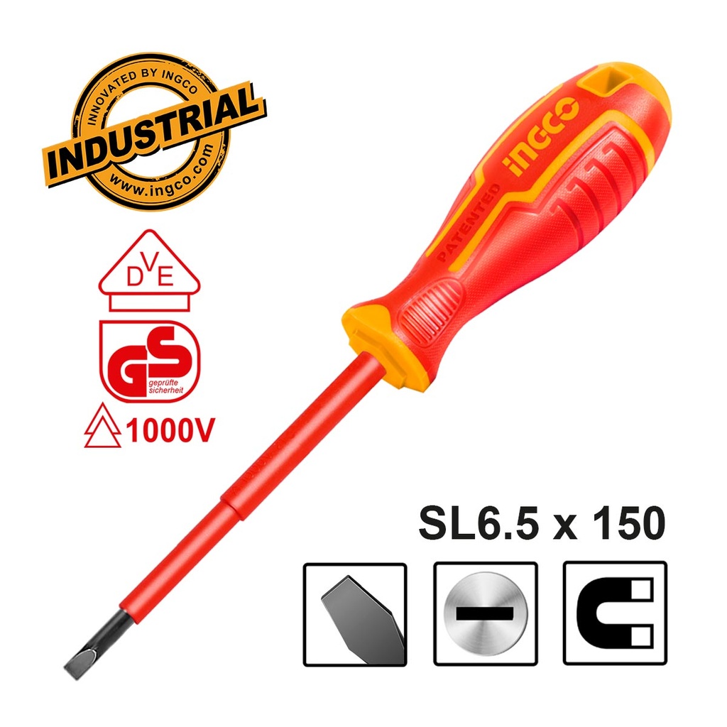 [HISD816150] INGCO TOURNEVIS ISOLE SL 6.5×150 AU MAROC [HISD816150]