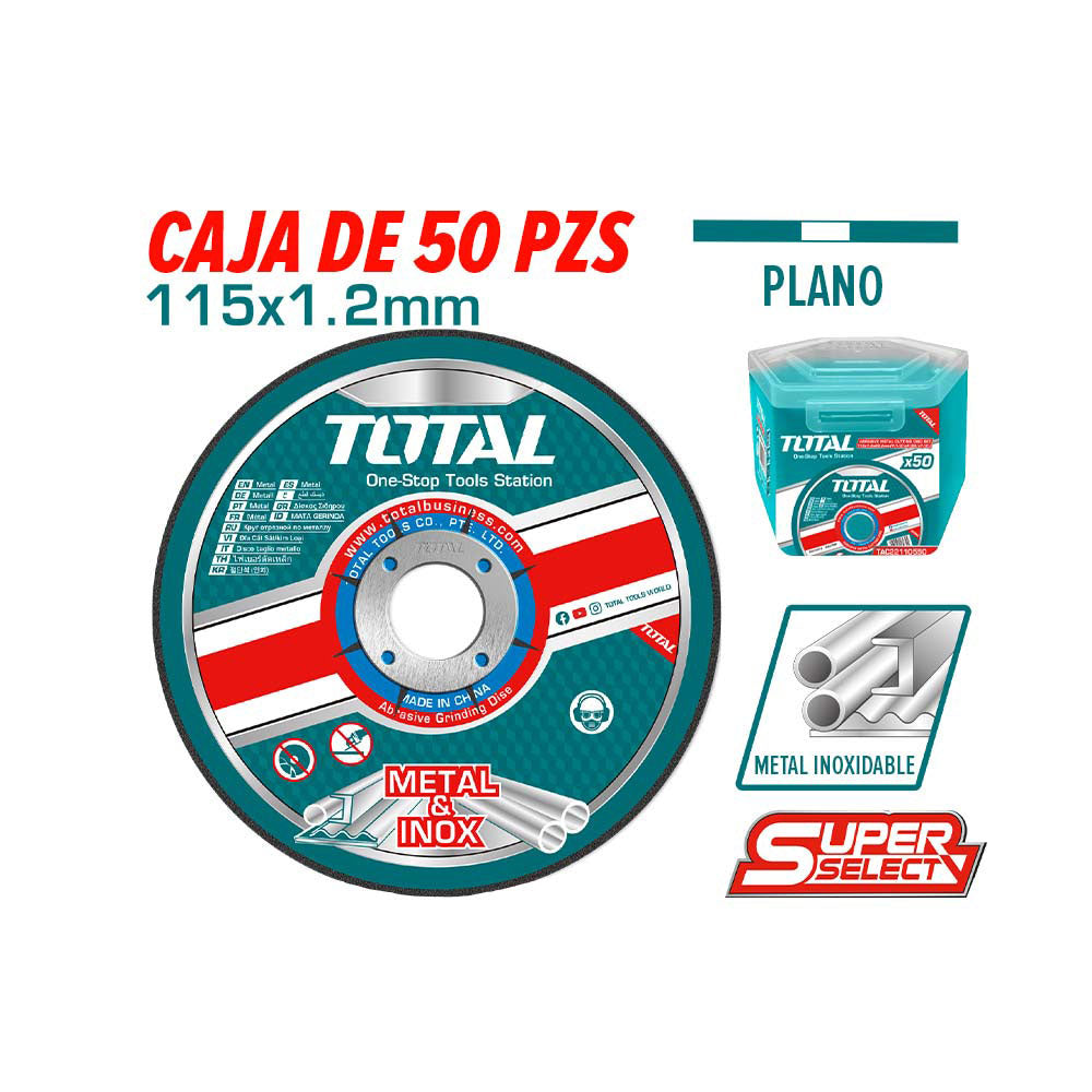 [TAC22111550] TOTAL JEU DISQUES ABRASIFS COUPE MÉTAL AU MAROC [TAC22111550]