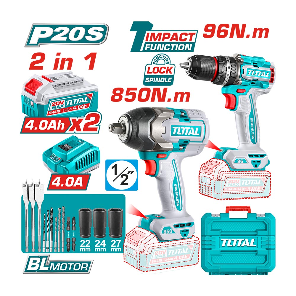 [TOSLI250586] TOTAL KIT COMBO SANS FIL 2 PIÈCES AU MAROC [TOSLI250586]