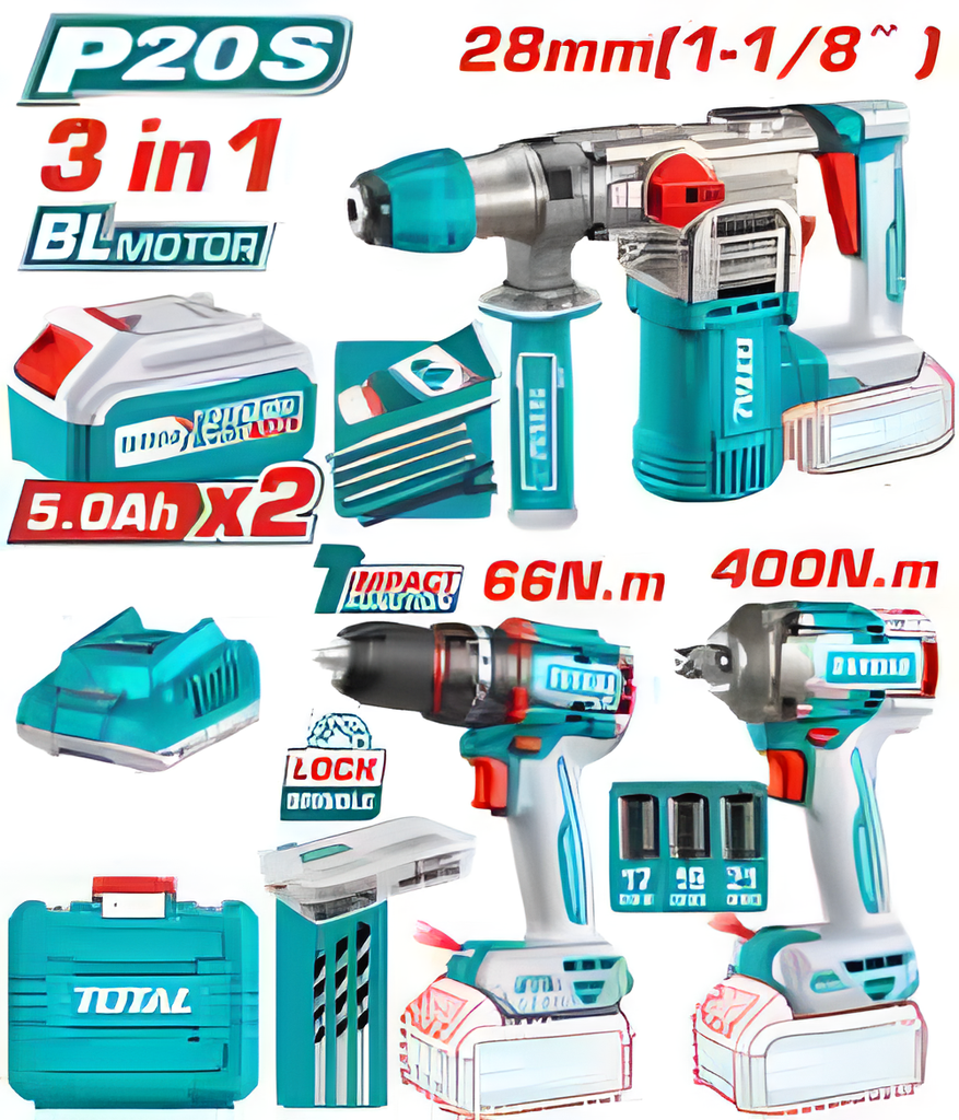 [TCKLI20638] TOTAL KIT COMBO SANS FIL 3 PIÈCES AU MAROC [TCKLI20638]