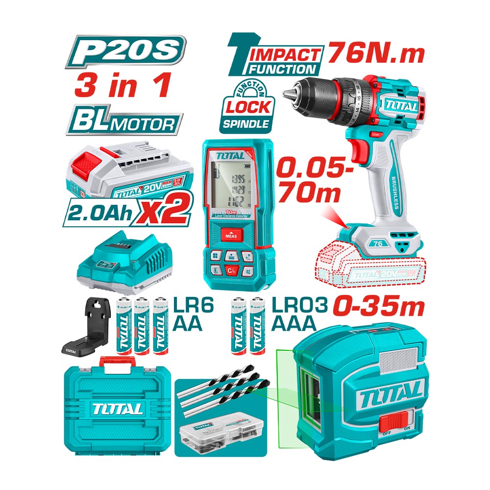[TOSLI250511] TOTAL KIT COMBO SANS FIL 3 PIÈCES AU MAROC [TOSLI250511]