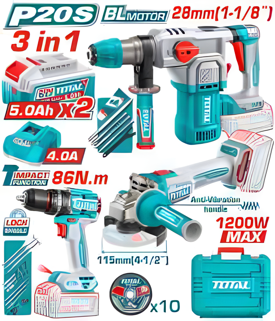 [TOSLI251195] TOTAL KIT COMBO SANS FIL 3 PIÈCES AU MAROC [TOSLI251195]