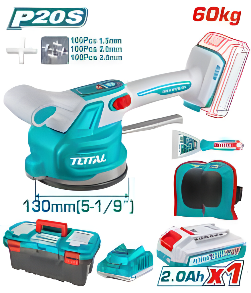 [TTVLI20015] TOTAL MACHINE VIBRANTE POUR CARRELAGE SANS FIL AU MAROC [TTVLI20015]