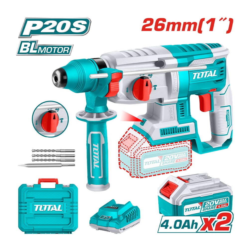 [TRHLI202287] TOTAL MARTEAU PERFORATEUR SANS FIL AU MAROC [TRHLI202287]