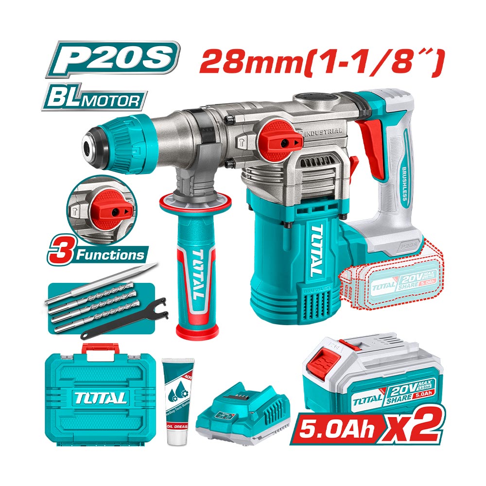 [TRHLI202885] TOTAL MARTEAU PERFORATEUR SANS FIL AU MAROC [TRHLI202885]