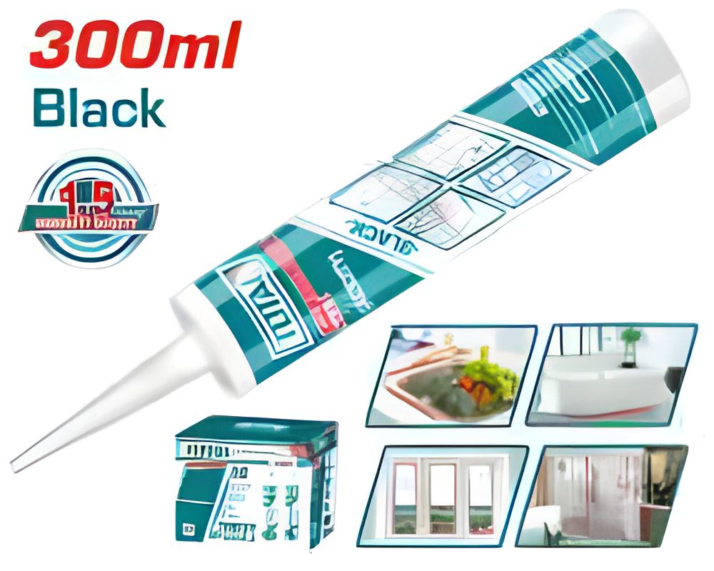TOTAL MASTIC SILICONE ACÉTIQUE (NOIR) AU MAROC [THT3513]