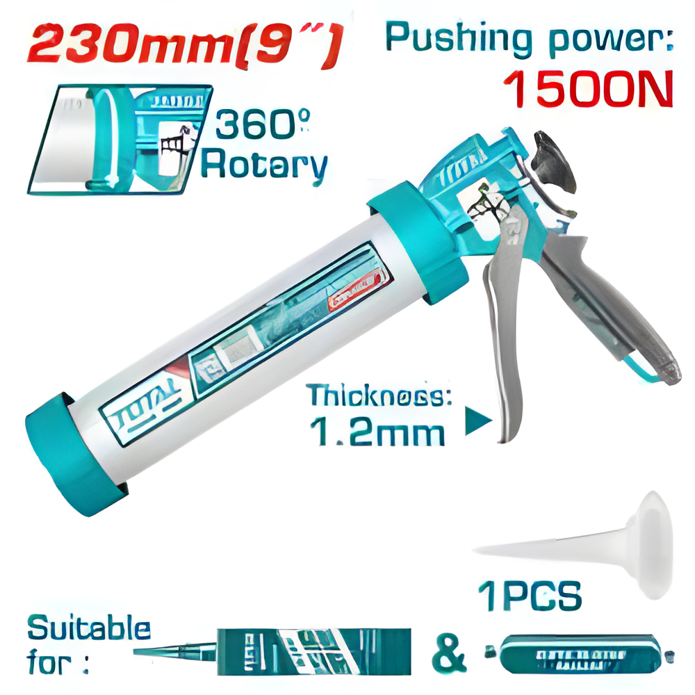 TOTAL PISTOLET À CALFEUTRER ALUMINIUM AU MAROC [THT20109]