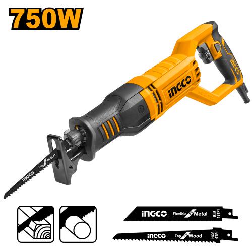 [RS8008] Scie Sabre INGCO 750W | RS8008 — Bois 115mm & Métal 8mm
