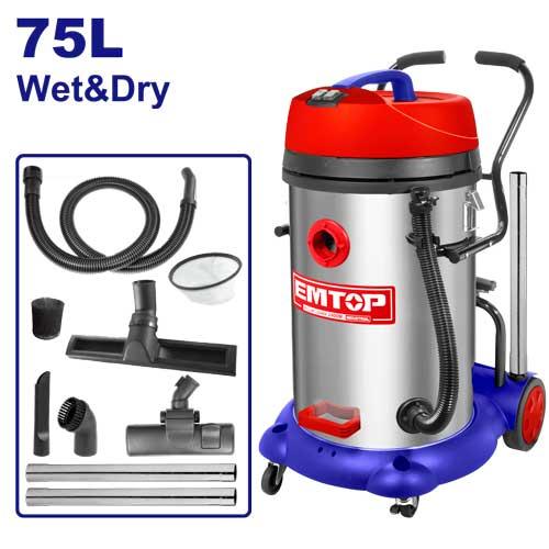 [EVCR2401] Aspirateur 75l - 2x1200 W EMTOP | EVCR2401