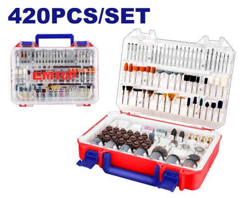 [EAKMG4208] Boite de 420 accessoires pour mini-perceuse EMTOP | EAKMG4208