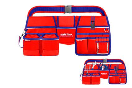 [ETBG48024] Ceinture porte- outils - 11 poches + porte marteau EMTOP | ETBG48024