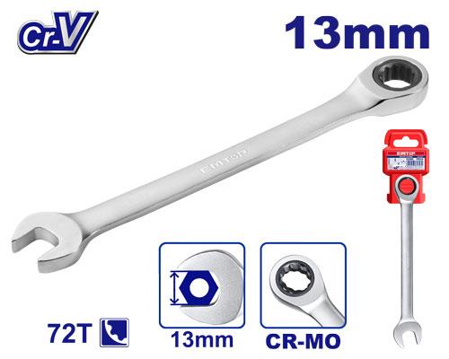 [ECSPAR131] Clé mixte 13mm Cr-V EMTOP | ECSPAR131