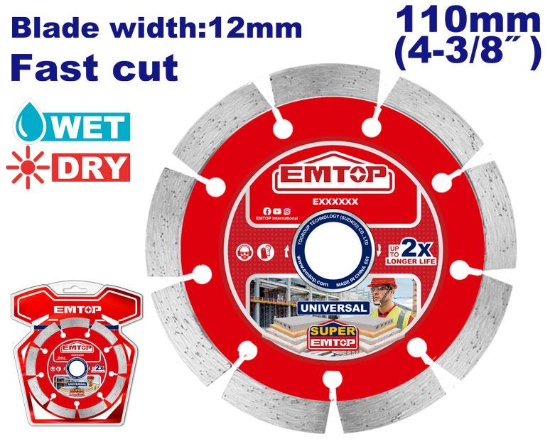 [EDDC011101] Disque diamant 110mm EMTOP | EDDC011101