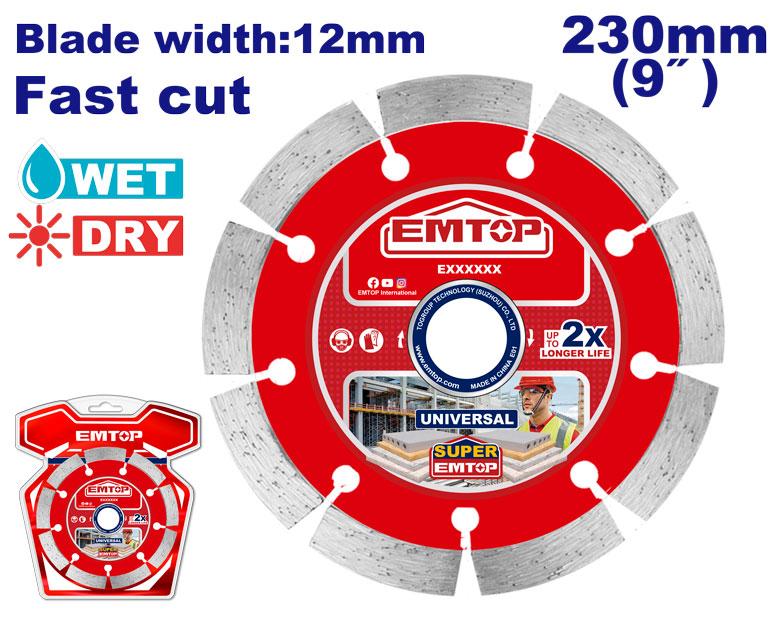 [EDDC012301] Disque diamant 230mm EMTOP | EDDC012301