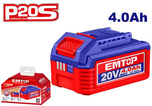 [EBPK20021] EMTOP BATTERIE AU LITHIUM- ION 4.0AH [ EBPK20021 ]